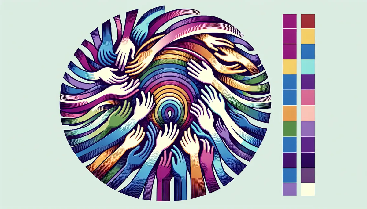 Drapeau arc-en-ciel repr&eacute;sentant les organismes LGBT+ du Qu&eacute;bec