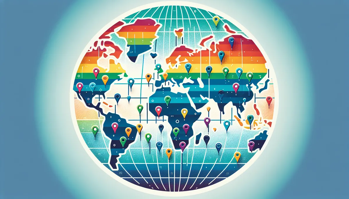 Carte du monde illustrant la situation des droits LGBT+ &agrave; l'international